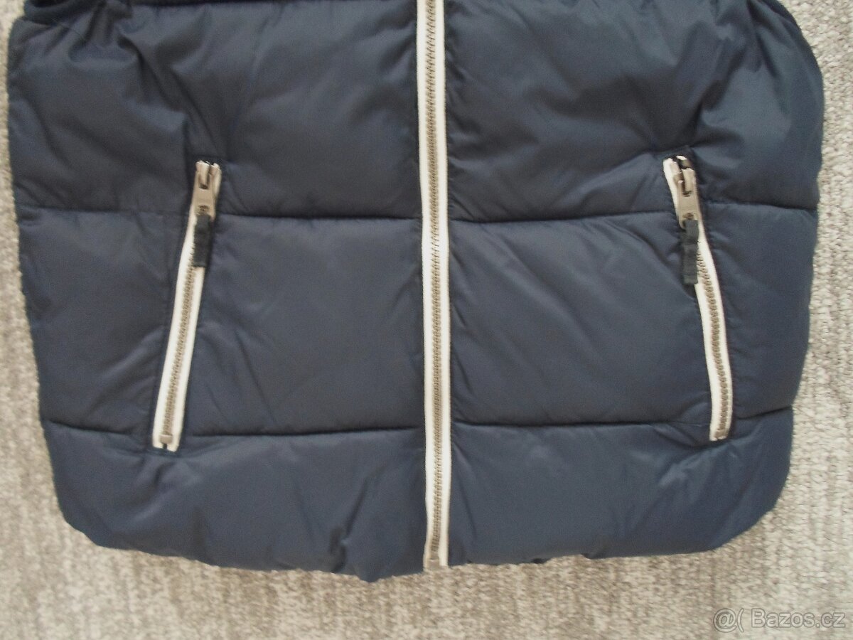 Modrá zateplená vesta vestička H&M - 146, 152, 158 - 2