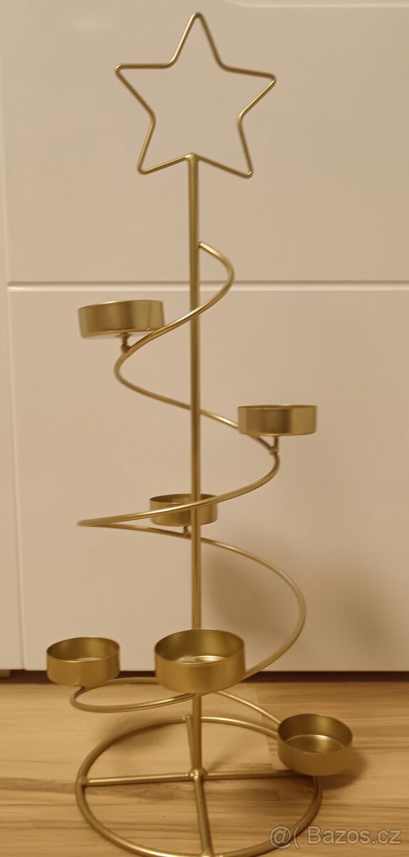 Vánoční svícen kovový - 2