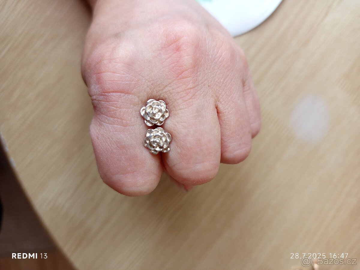 Stříbrné náušnice - 2