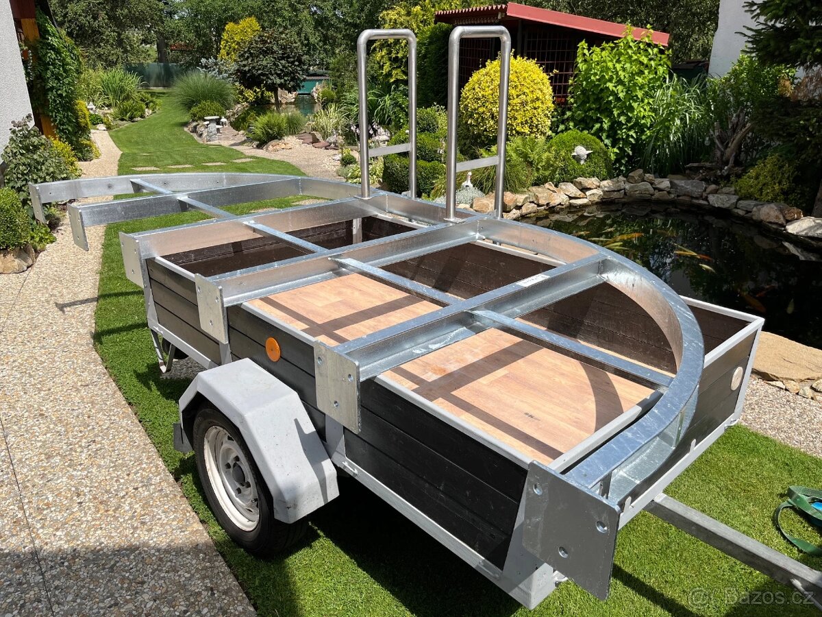 MOLO k zahradnímu jezírku - POZINKOVANÉ + NEREZ SCHŮDKY - 2