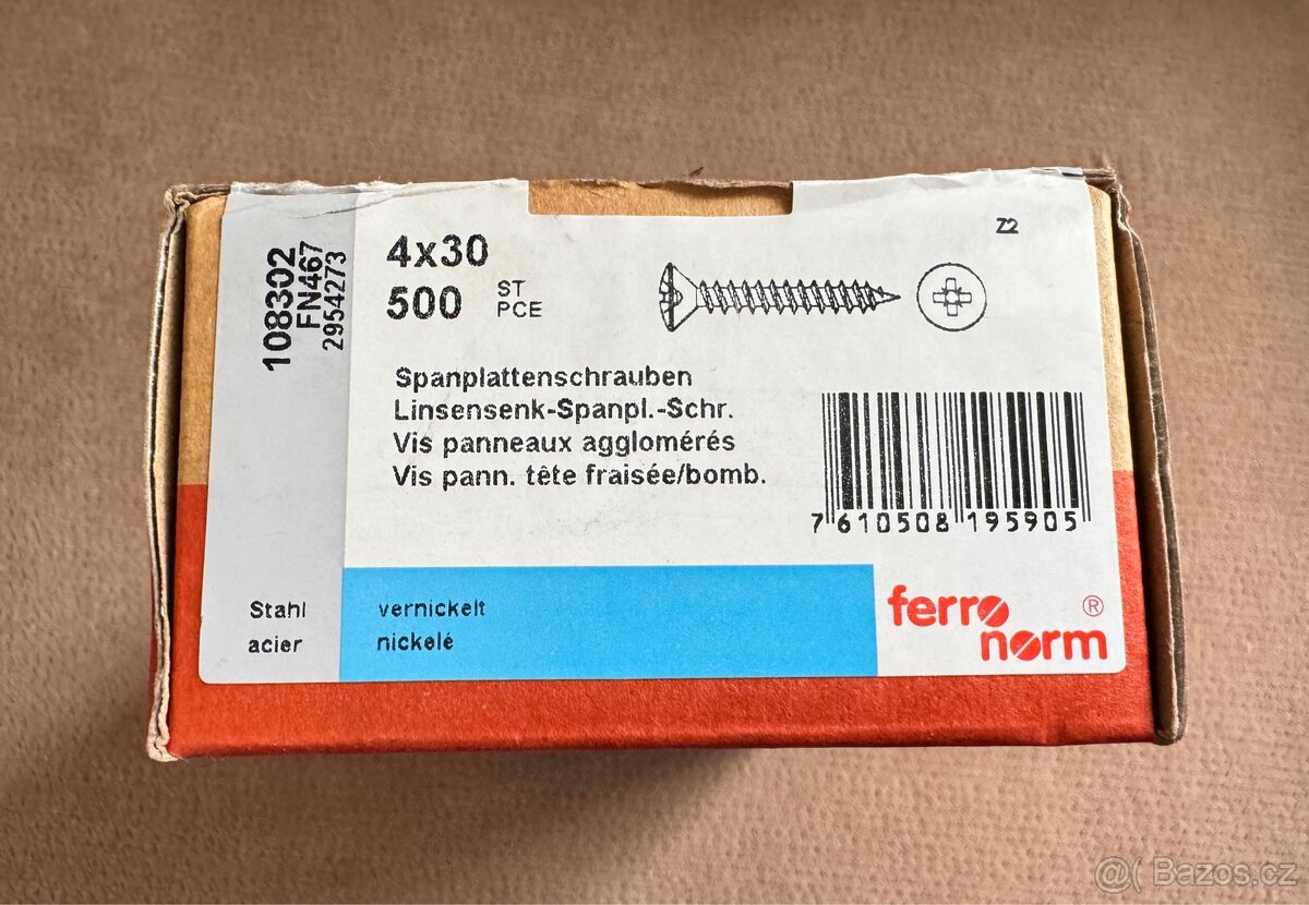 Šrouby do dřevotřísky 4x30 - 2