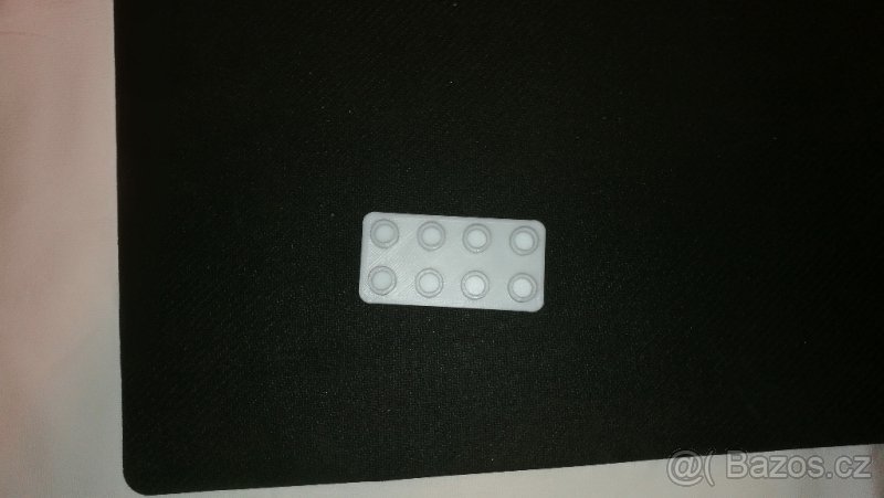 duplo vlak, kolej placatá deska 4x2 - 2