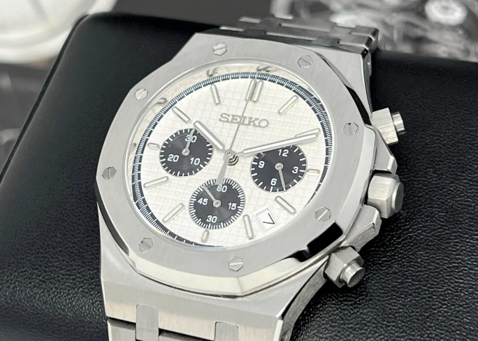 Seiko Mod Royal Oak chronograf - 2