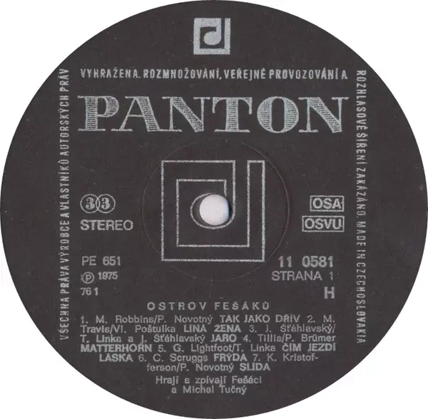 Ostrov Fešáků - LP Michal Tučný Fešáci Vinyl - 2