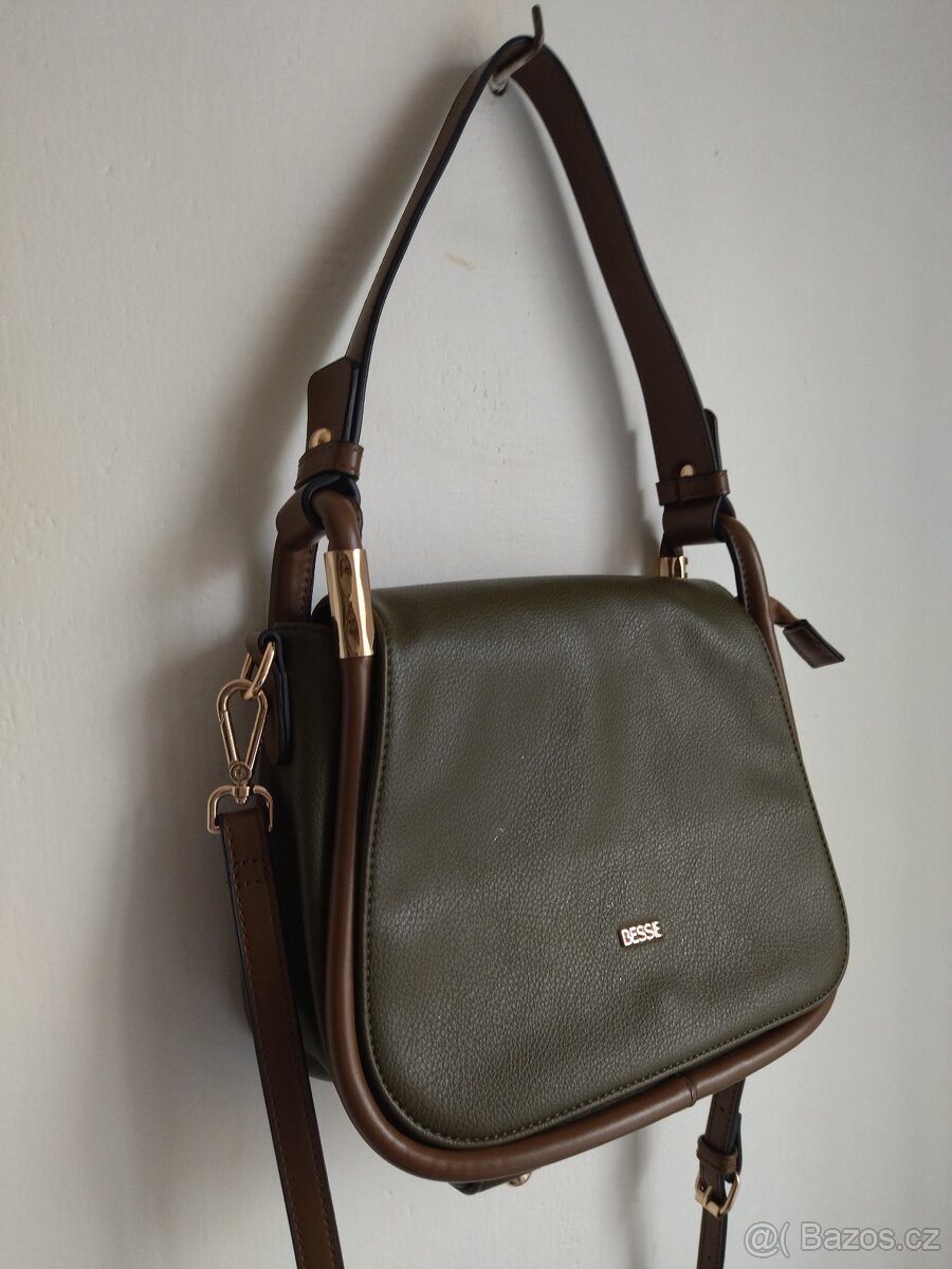 Kabelka Bessie London, přes rameno/crossbody,olivová - 2