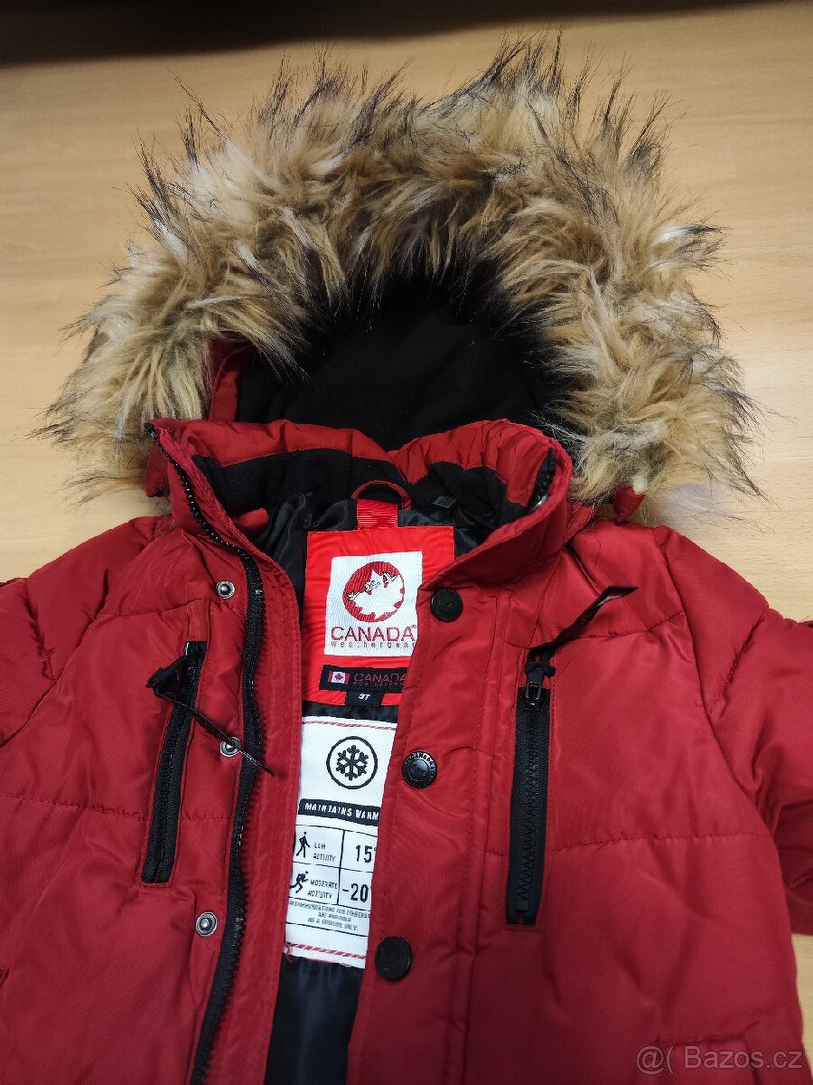 Dětská zimní bunda 92 - 98 péřová - 2