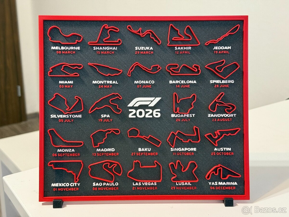 Formule 1 F1 kalendář 2026 - 2