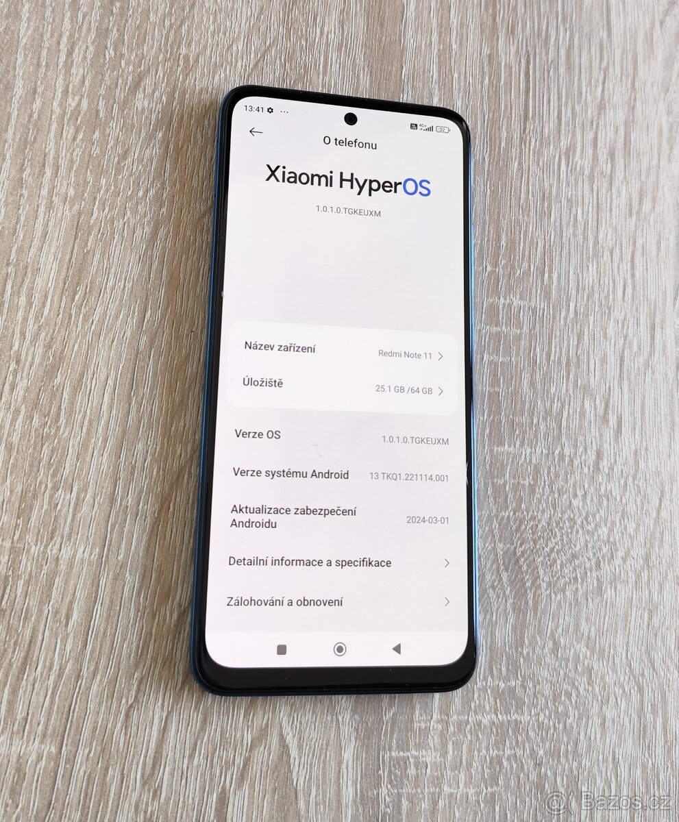 XIAOMI REDMI NOTE 11 (2201117TY) 4 GB/64 GB S ANDROIDEM 13 - 2