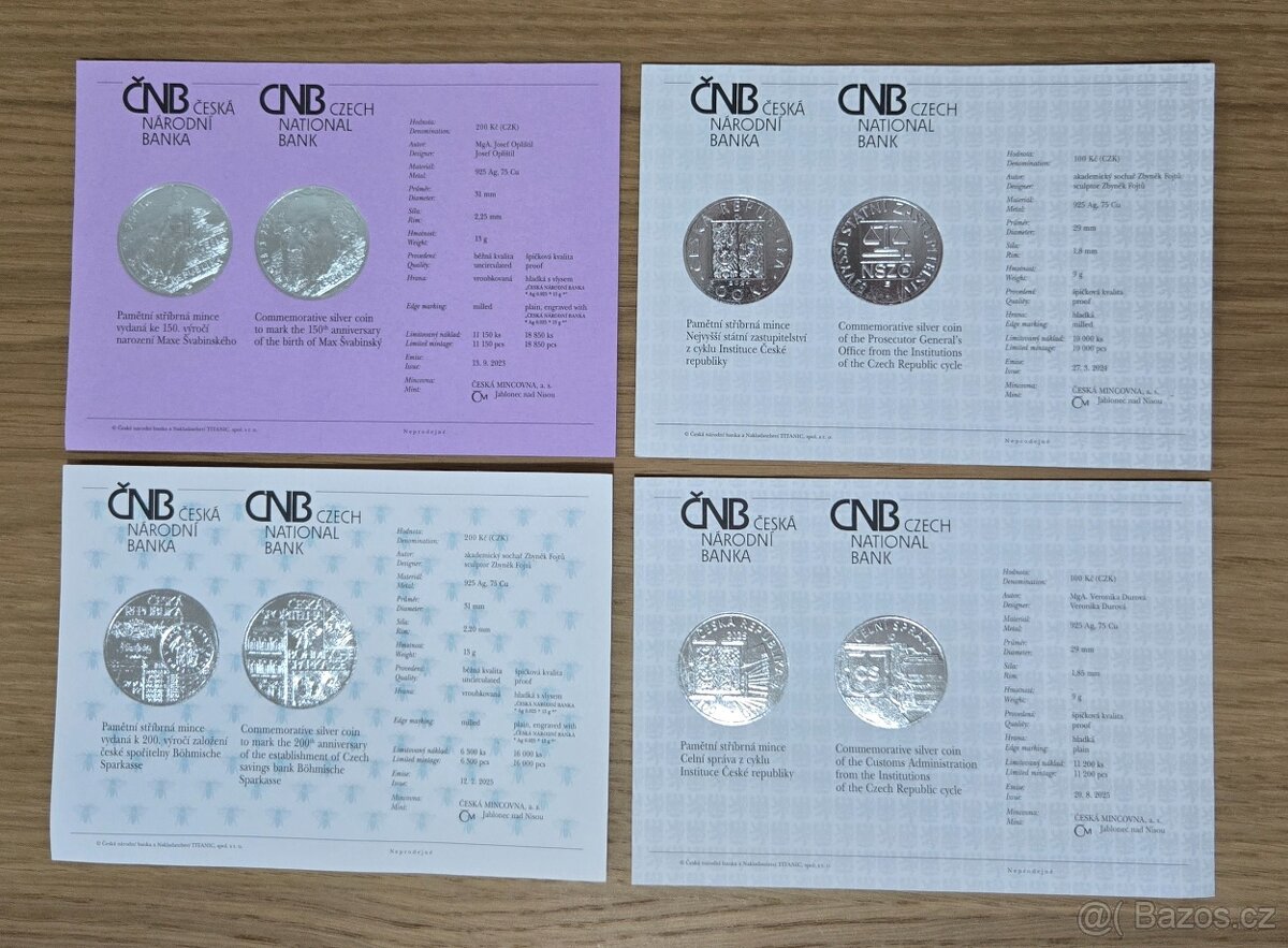 Stříbrné mince - 2