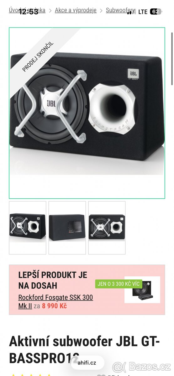 Subwoofer JBL GT series - 2