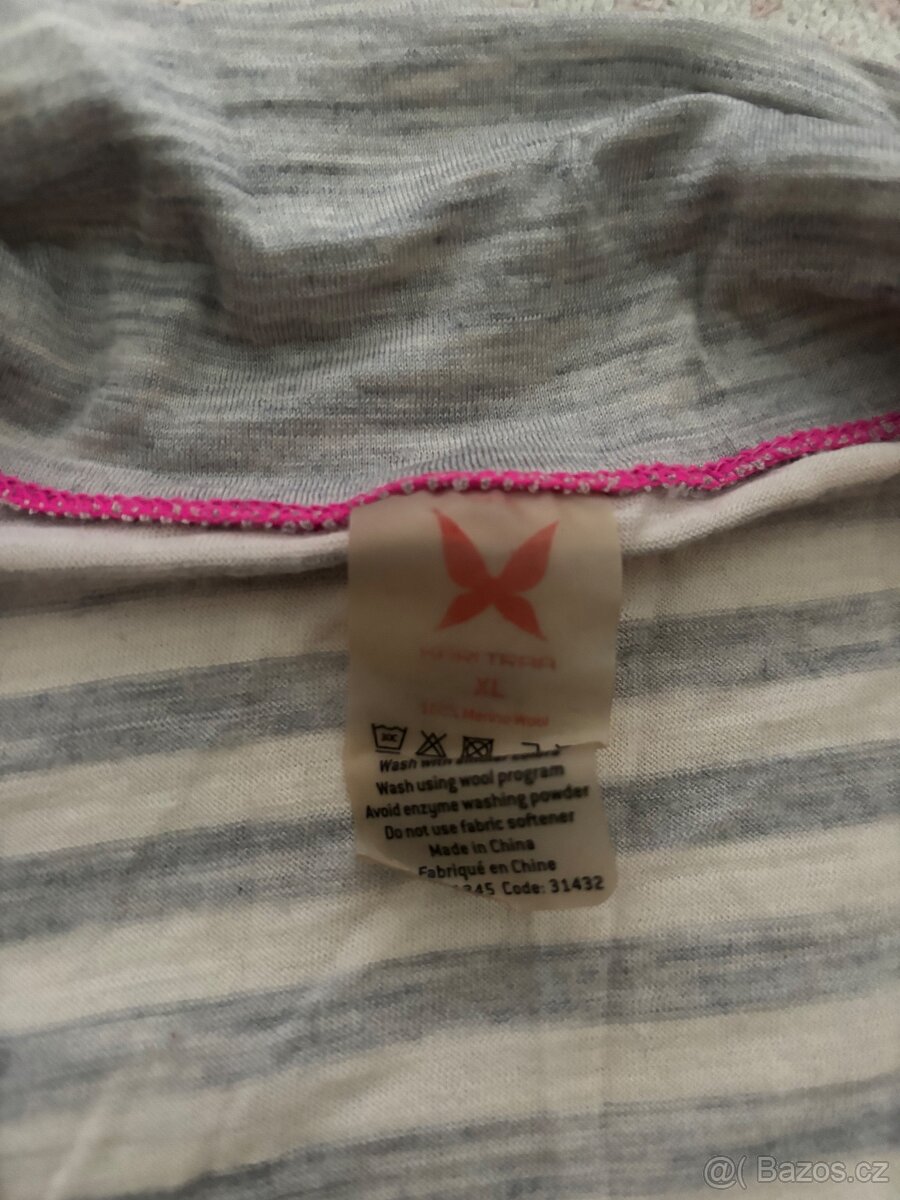 Kari traa merino slabé tričko na zip - 2