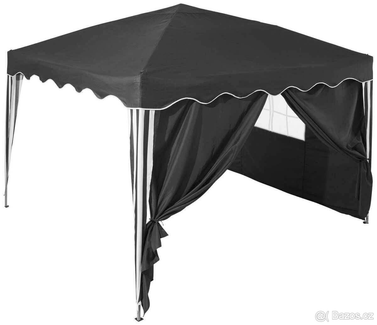 Skládací nůžkový zahradní párty stan 2 bočnice ,nepoužitý , - 2