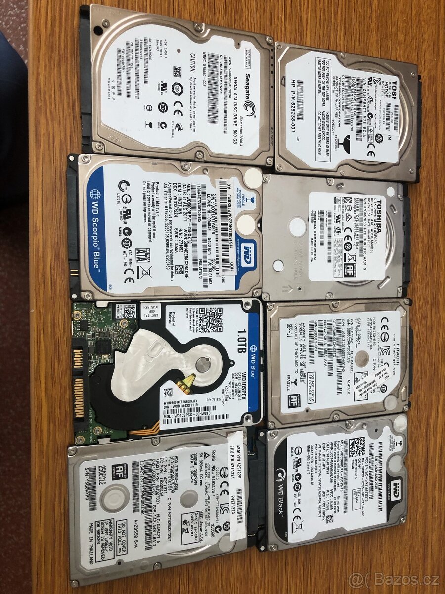 prodám různé 2,5" HDD z notebooku - 2