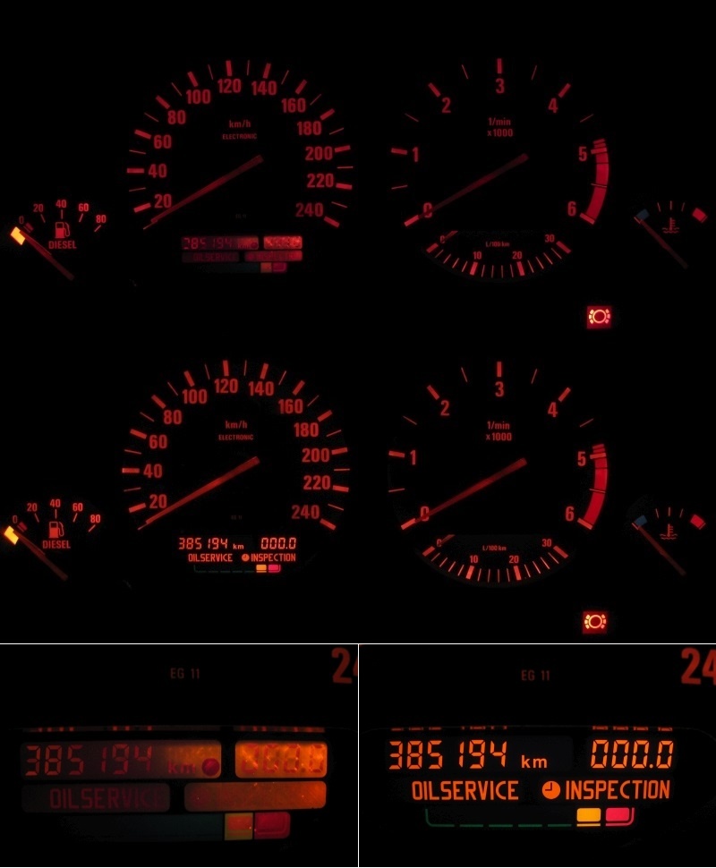 Oprava displeje - pixelů tachometru - BMW E39, E38, E53, E34 - 2