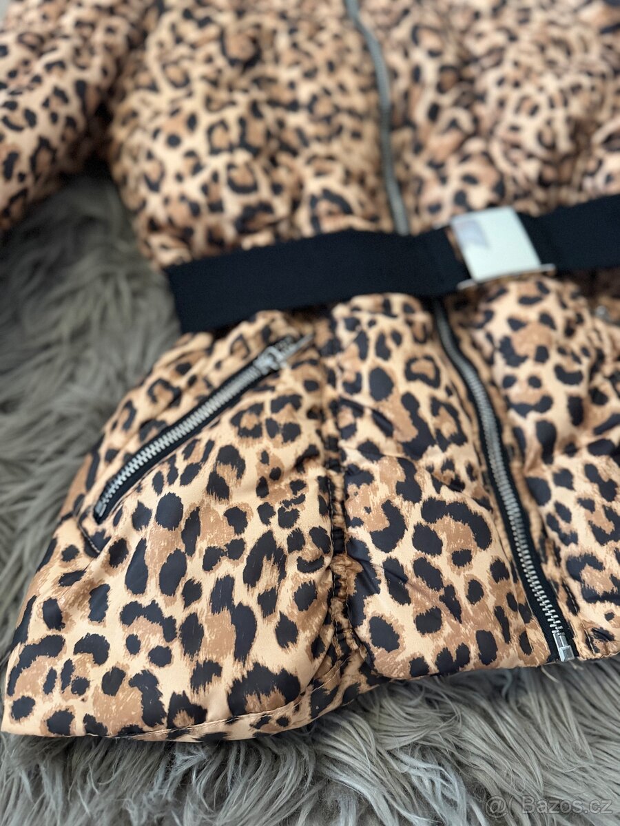 Nová leopardí zimní bunda H&M - 2