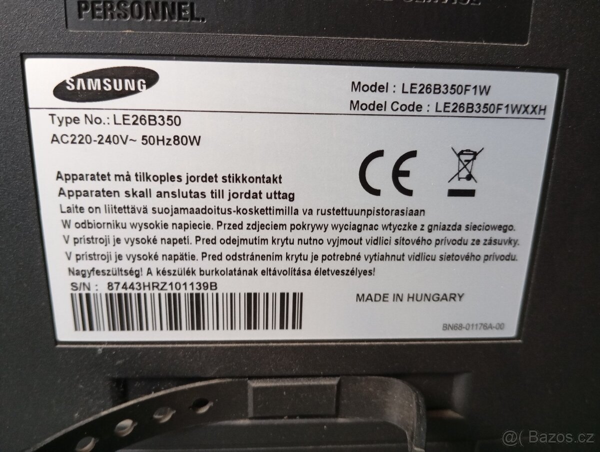 Televize Samsung 66cm úhlopříčka, se set top boxem - 2