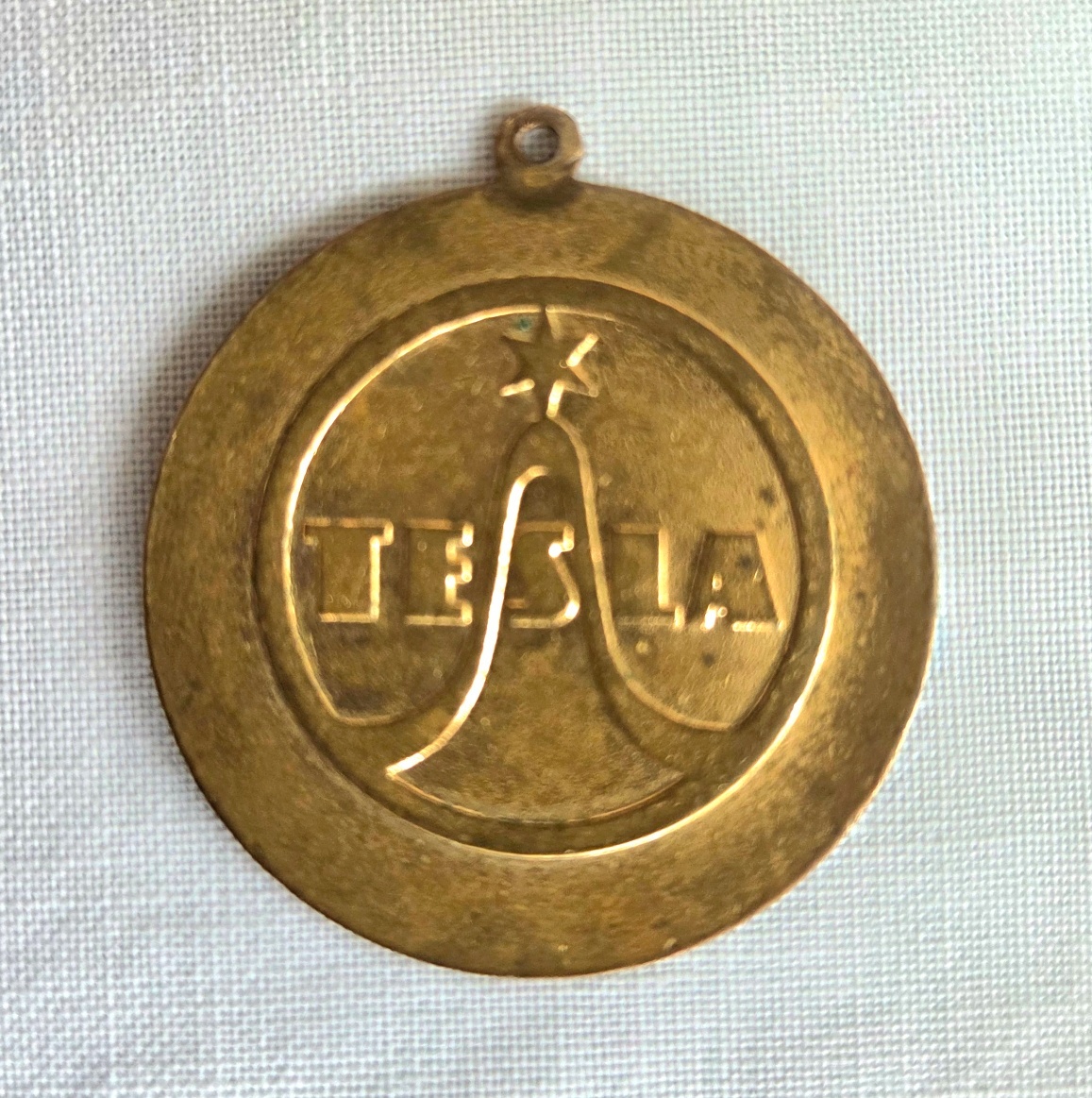 Starý reklamní smalt Tesla - 2