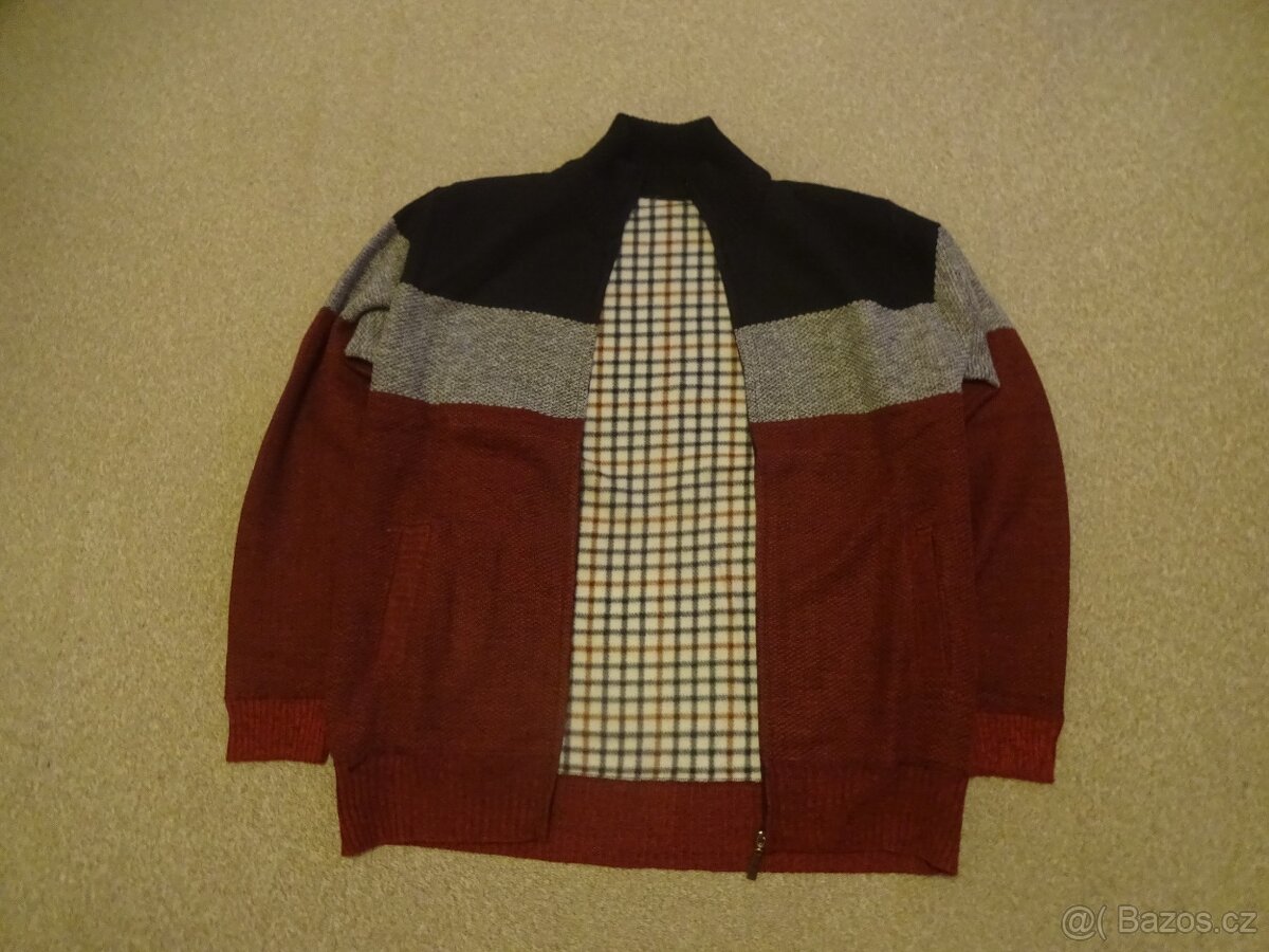 Pánský pletený svetr nový, reálná velikost L-XL - 2