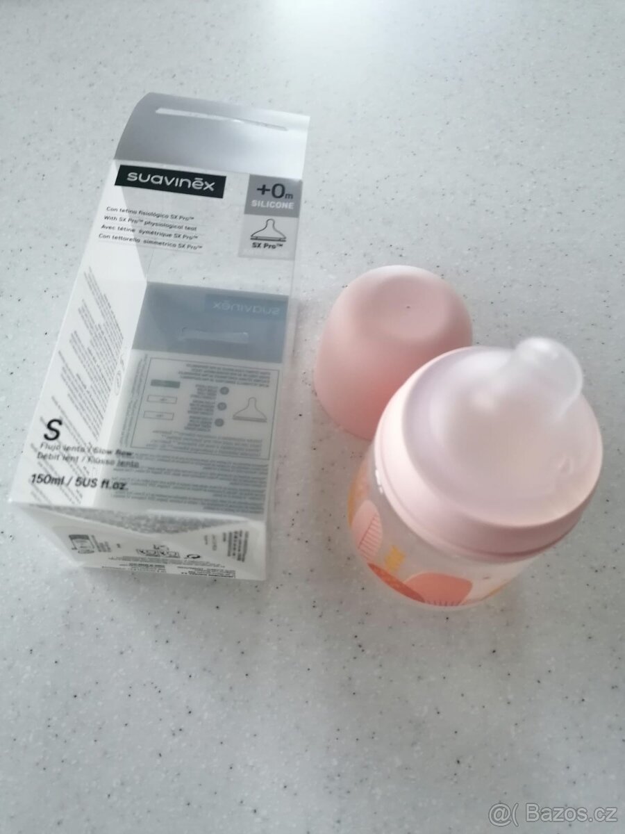 Suavinex kojenecká láhev 150ml fyziolog průtok S - 2