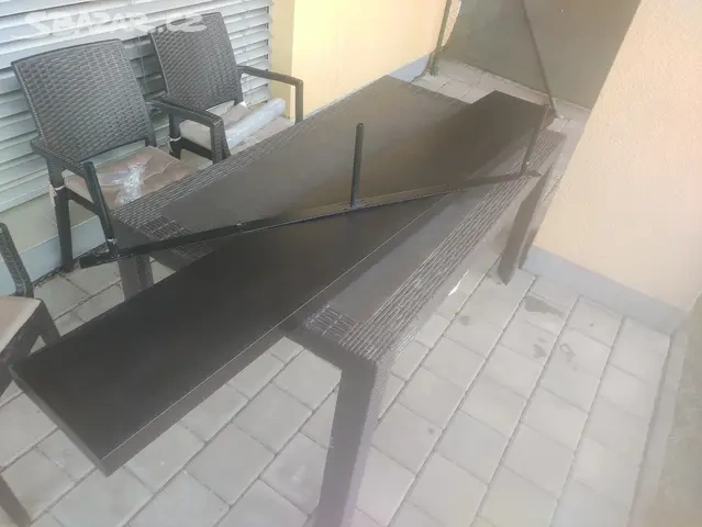 police LACK - 190 cm - černohnědá /190x20x5cm/ - 2