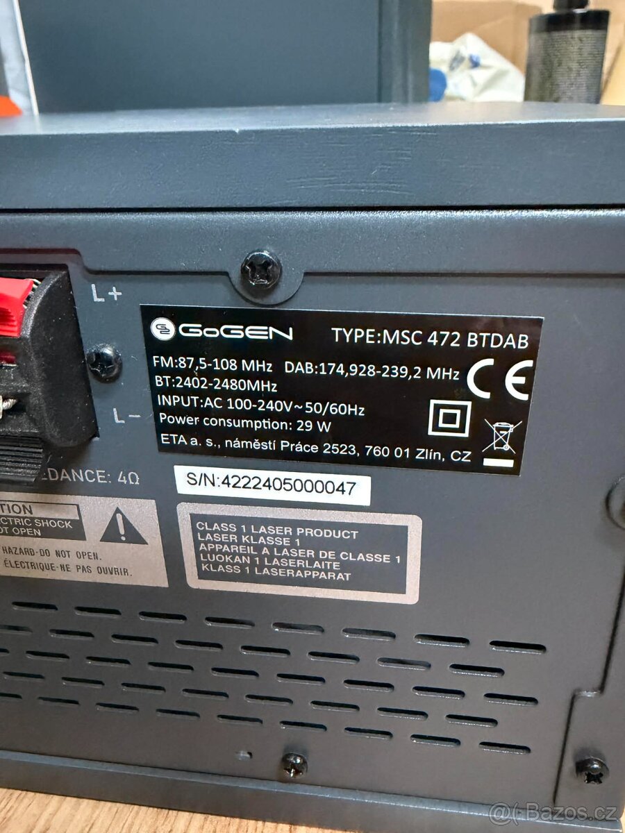 Mikrosystém GoGEN GOGMSC472BTDAB - 2