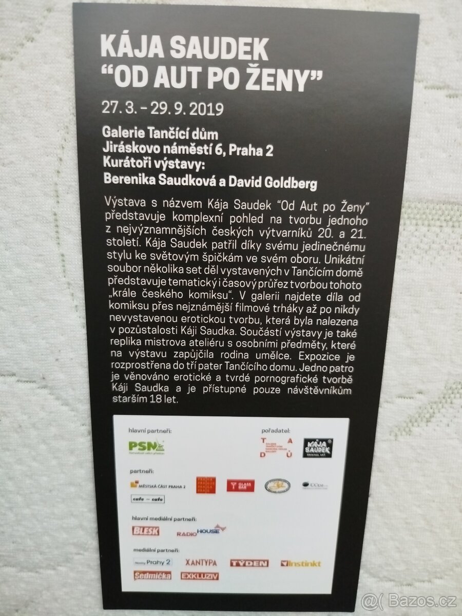 Kája Saudek - leták Od Aut po Ženy, jako nový - 2