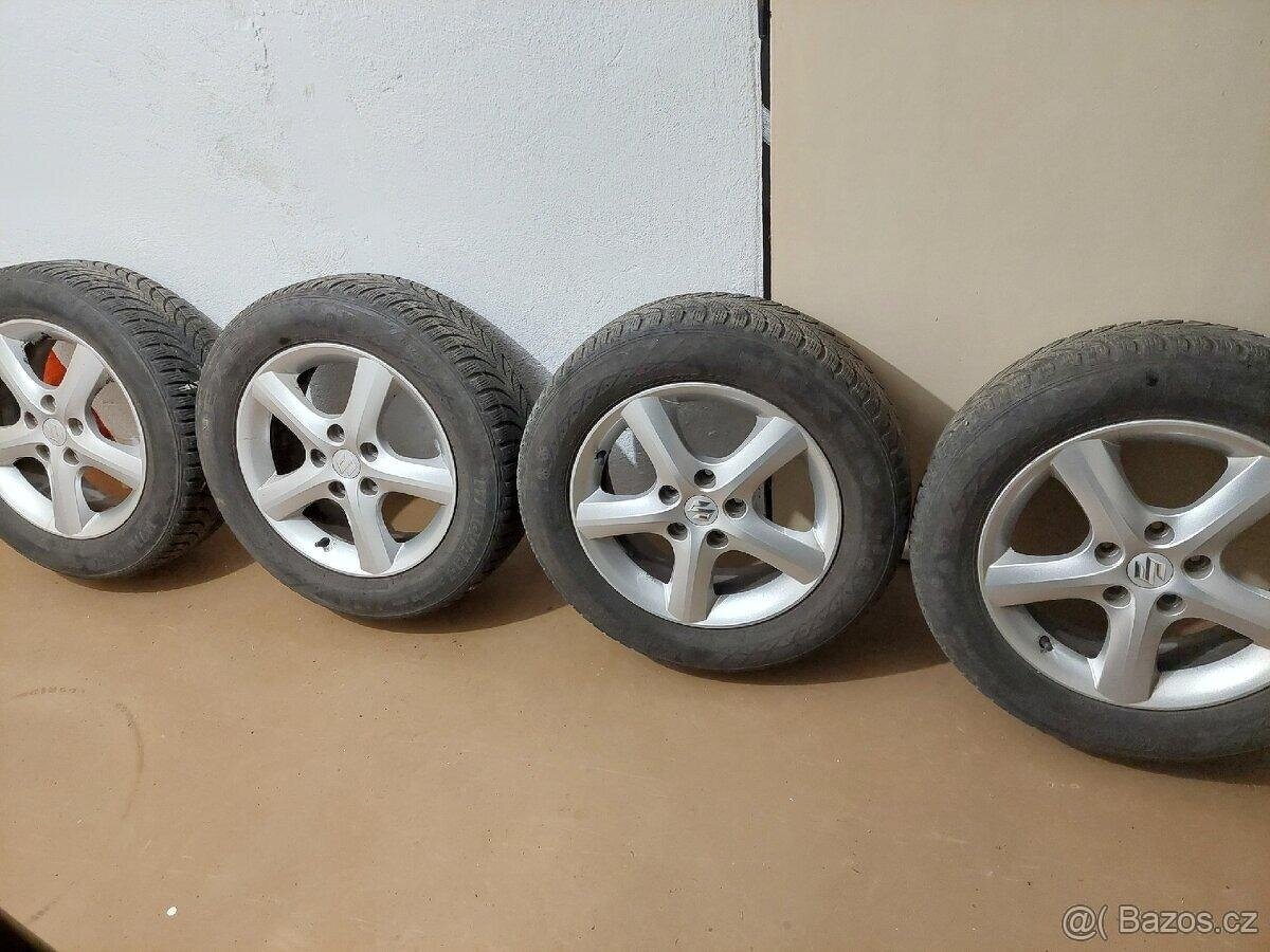 Alu kola originální Suzuki zimní pneu Nexen 205/60 R16 - 2