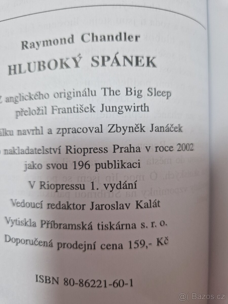 Hluboký spánek Raymond Chandler - 2