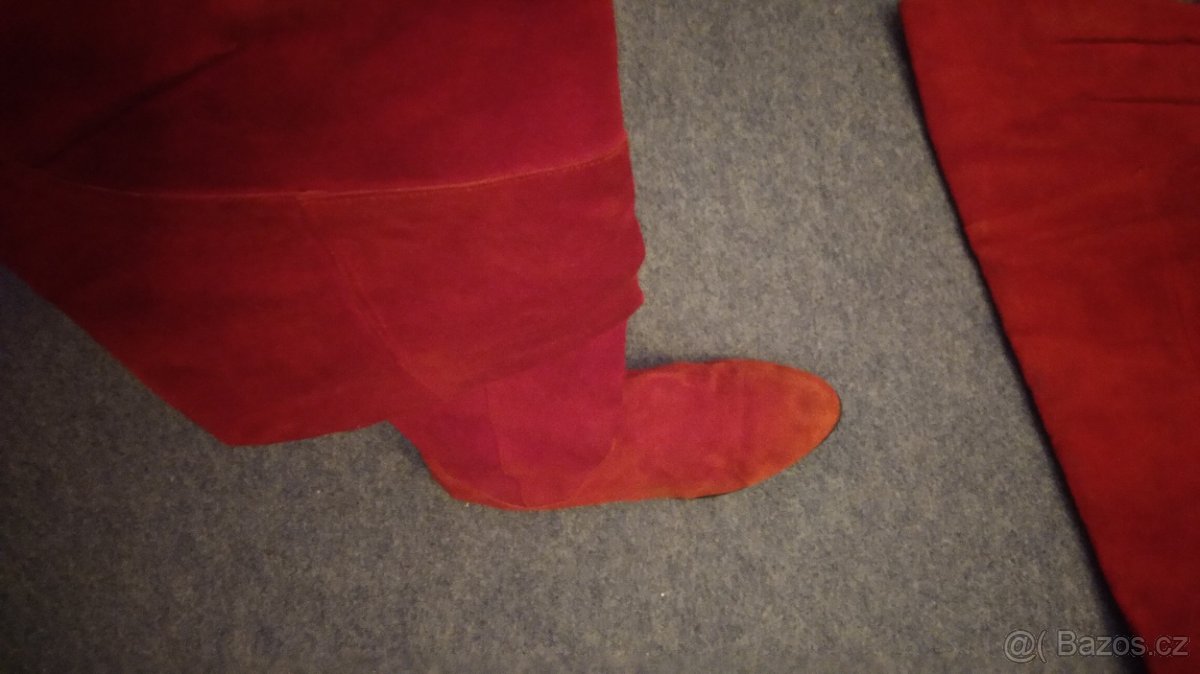 Červené kožené boty - 2