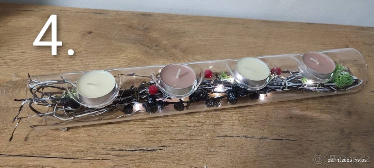 Skleněné svícny - 2