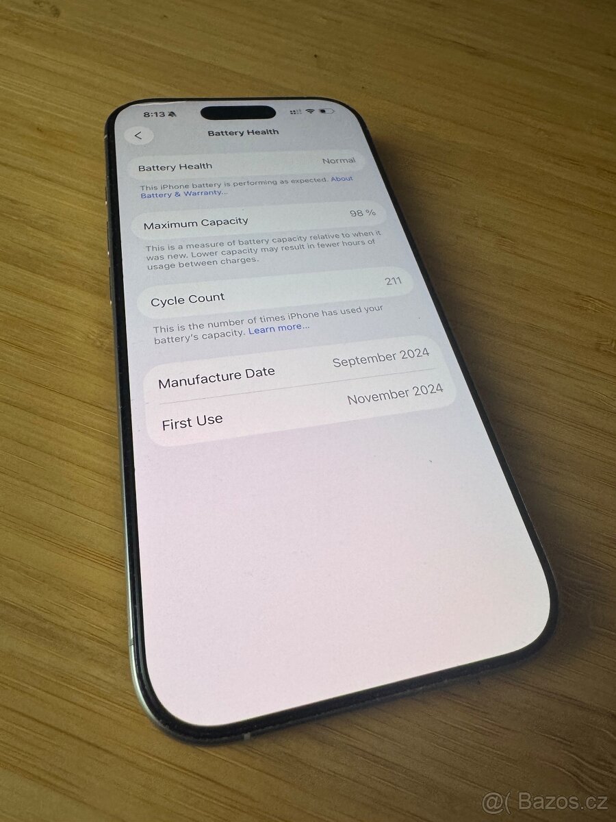 Prodám iPhone 16 Pro 128 GB, bílý titan - 2