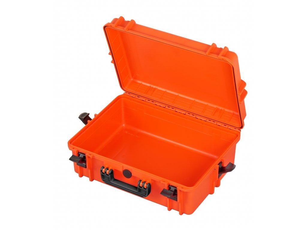 Nárazu, vodě, prachu odolný kufr MAX505 - oranžový (prázdný) - 2