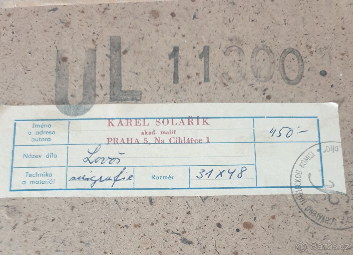 obraz LOVOŠ ak.malíř K.Solařík - 2