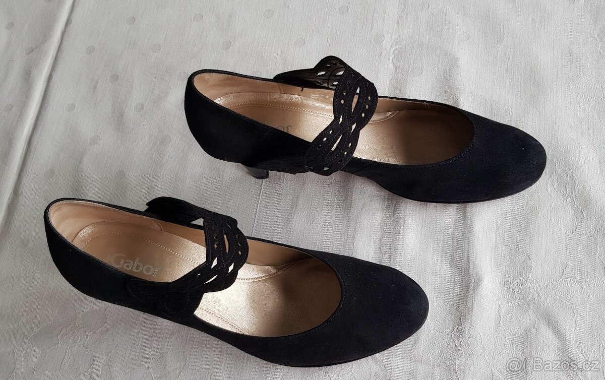 Černé společenské lodičky – značka GABOR - 2