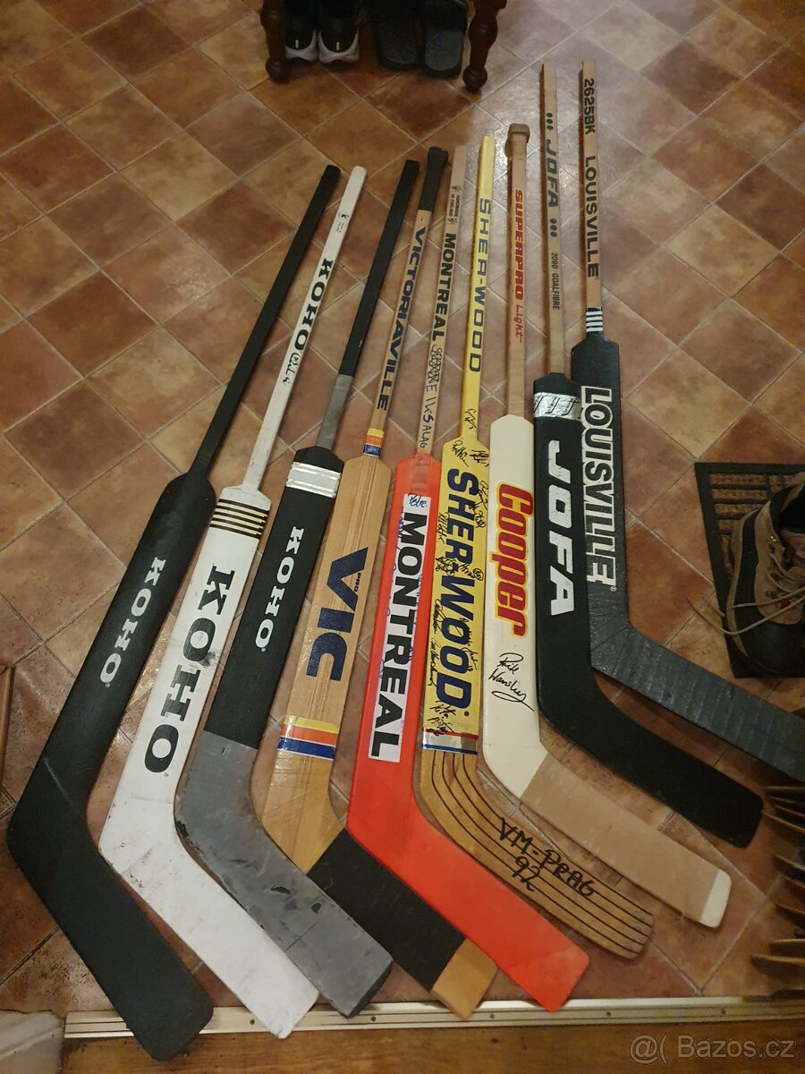 Retro brankářské hokejky - 2