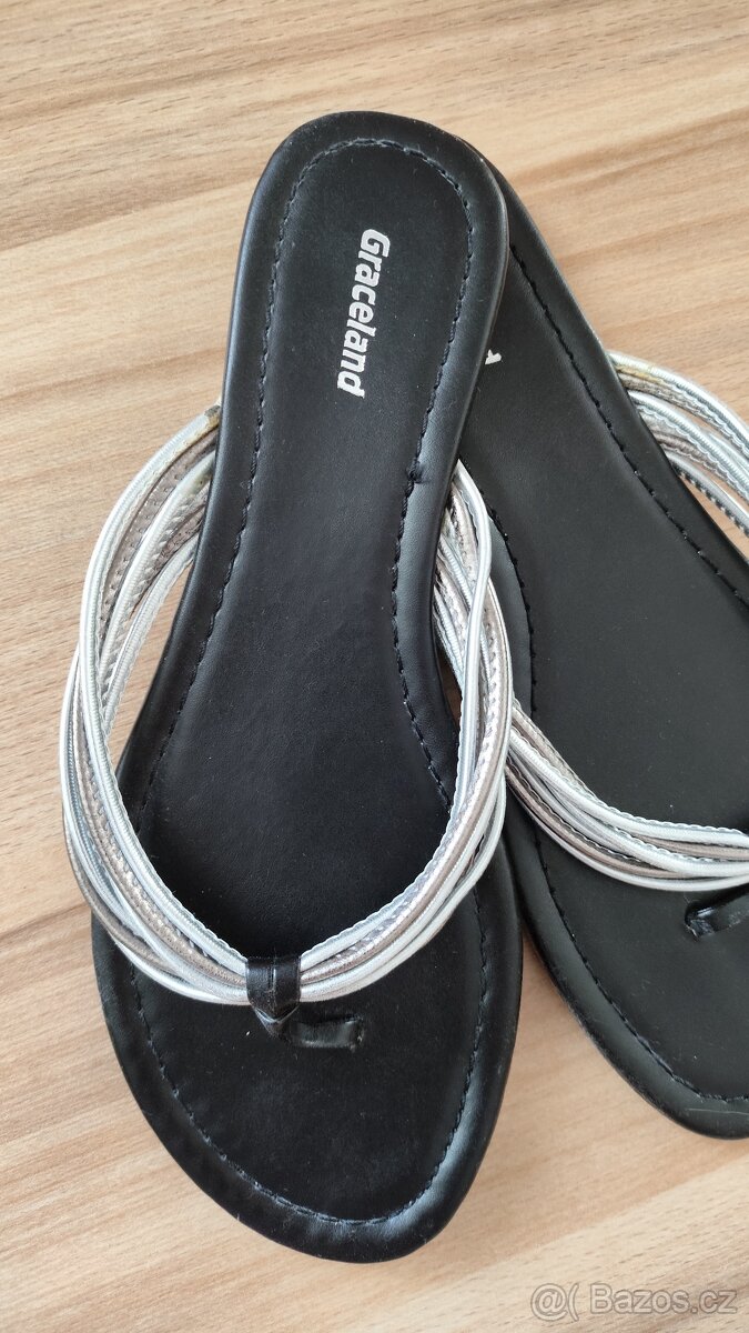 Žabky černé Graceland, vel.36 - 2