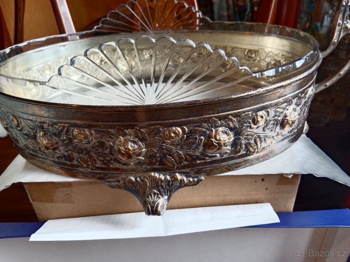 Krásný starožitný málo vídaný secesní nástolec, - 2