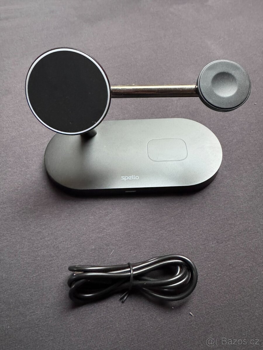 Spello 3in1 bezdrátová nabíječka s podporou uchycení MagSafe - 2
