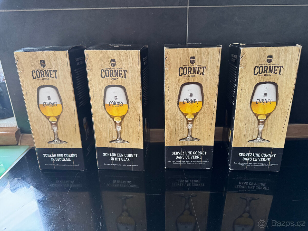Pivní sklenice Cornet Belgian original - 4 kusy NOVÉ - 2