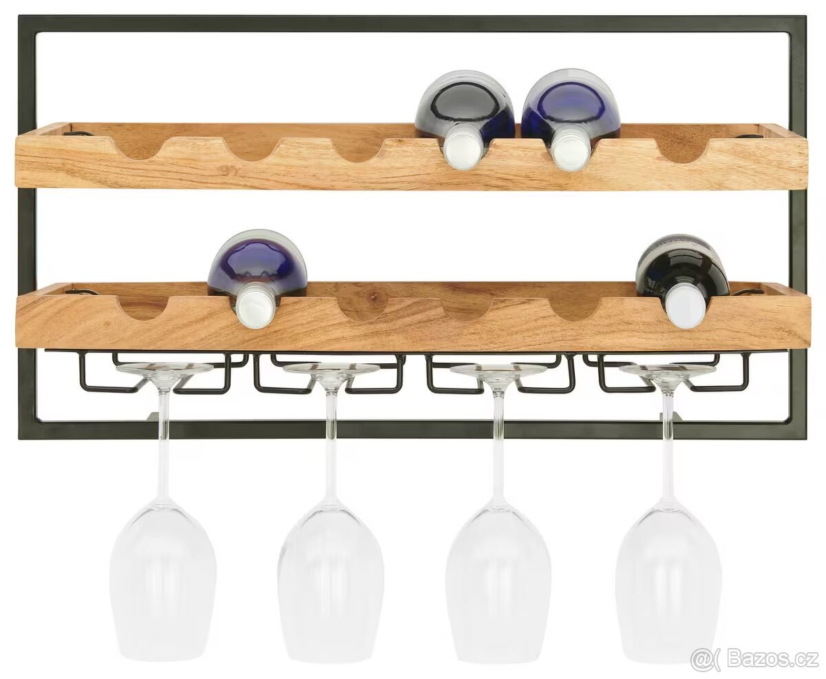 Nástěnný držák na víno - 2