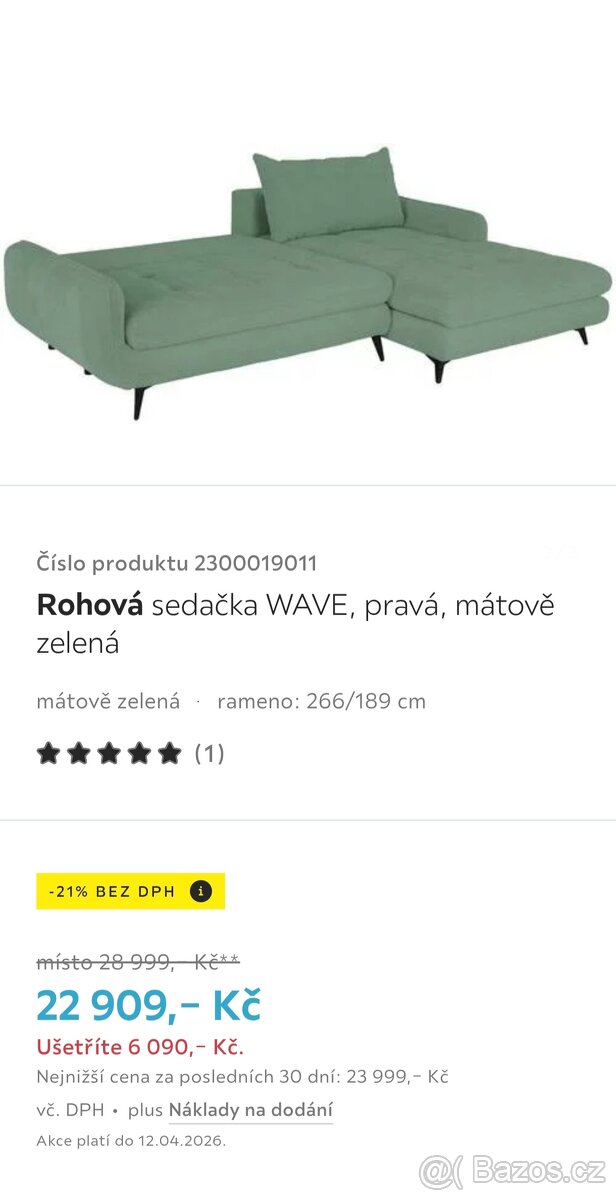 Rohová sedačka Wave - 2