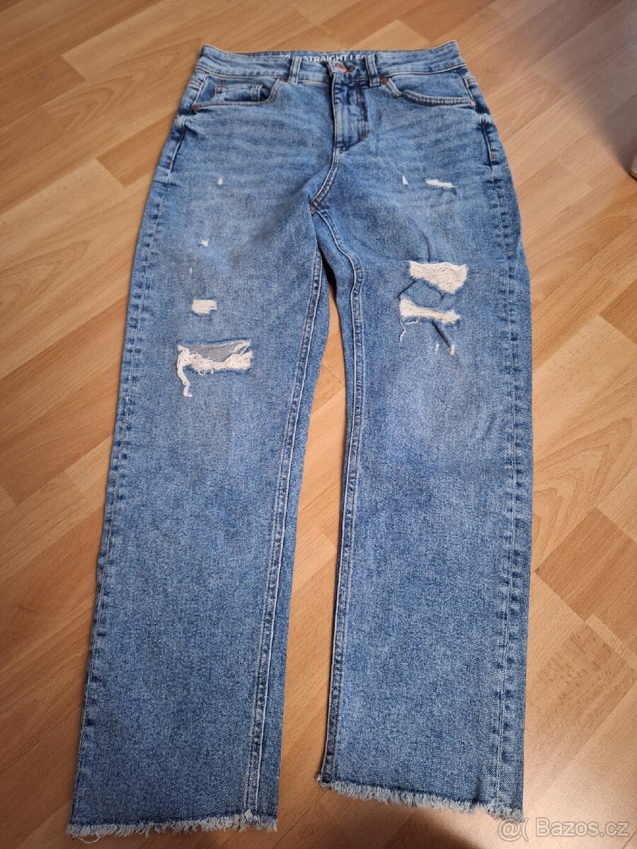 Džíny jeans kalhoty straight leg vel. 36 - 2