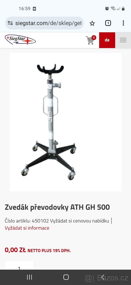 Drzak prevodovky ATH GH-500 - 2
