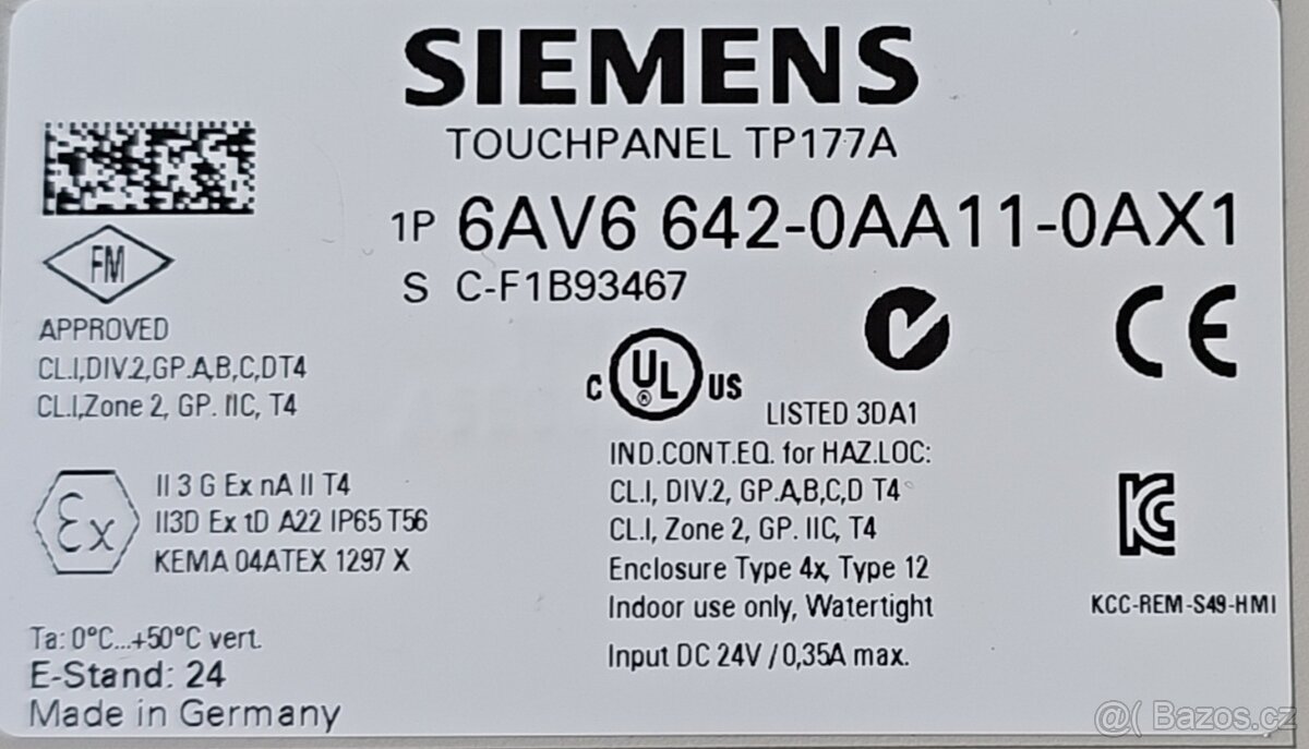 HMI panel TP177A (6AV6 642-0AA11-0AX1) - 2