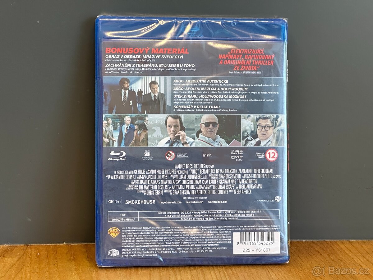 BD Blu-ray Argo - NOVÉ nerozbalené, CZ dabing i titulky - 2