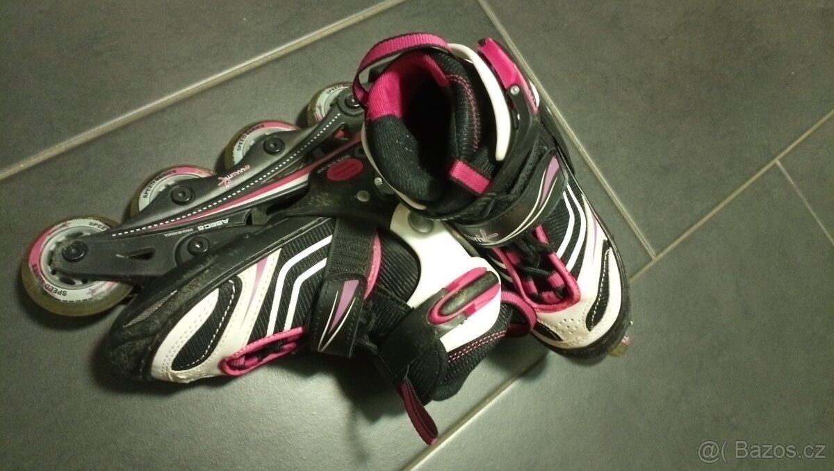Prodám dívčí rostoucí in-line brusle Muuwmi - 2