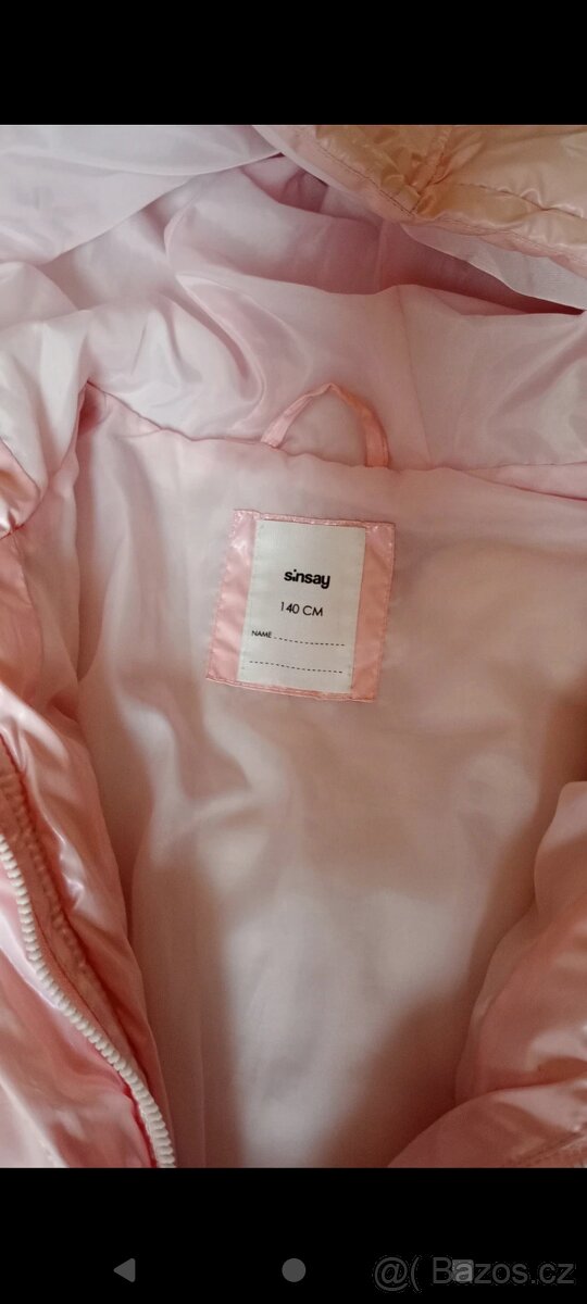 Dívčí zimní kabátek, vel. 140 - 2