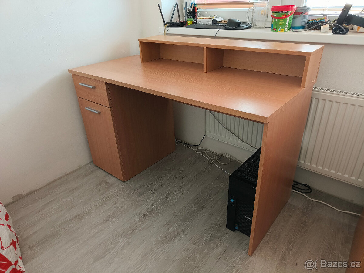 Kancelářský / Psací / Pracovní stůl s podstavcem - 2