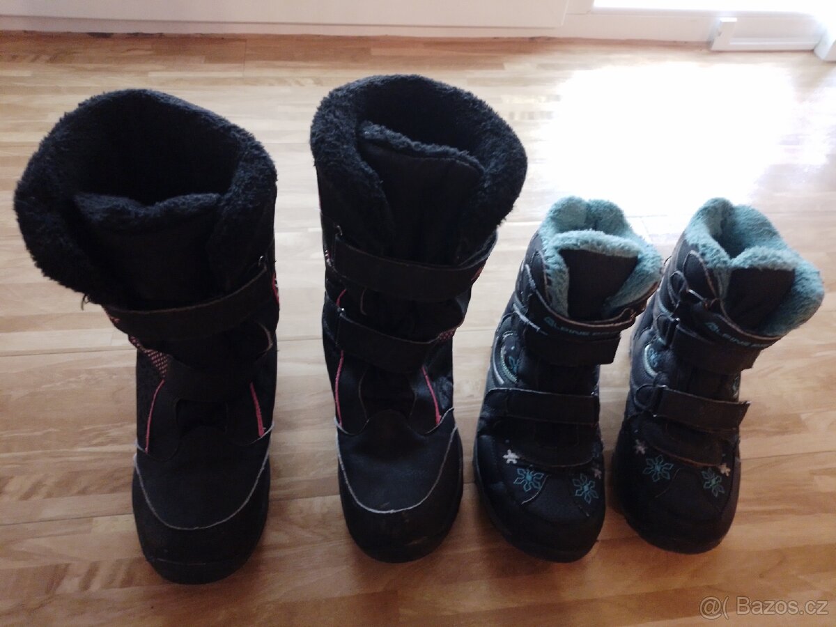 Zimní boty dívčí, vel.35, 34 - 2
