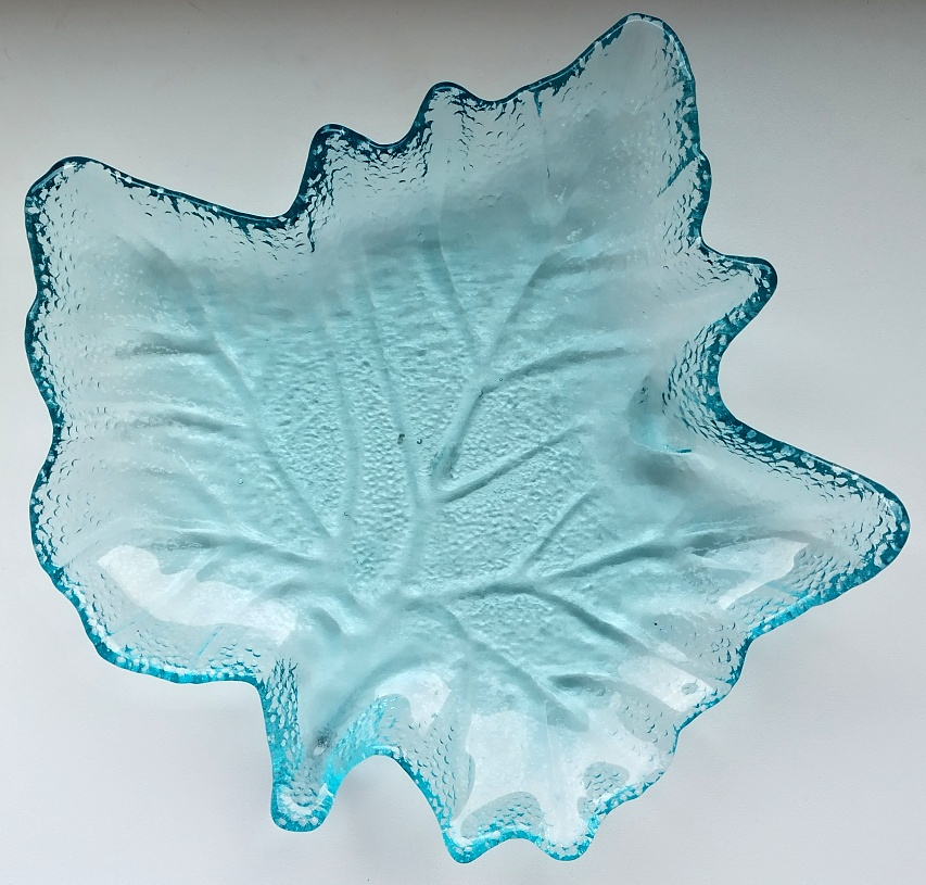 Skleněná miska javorový list - 2